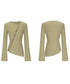 Asymmetric Cut-Out Hook Cardigan